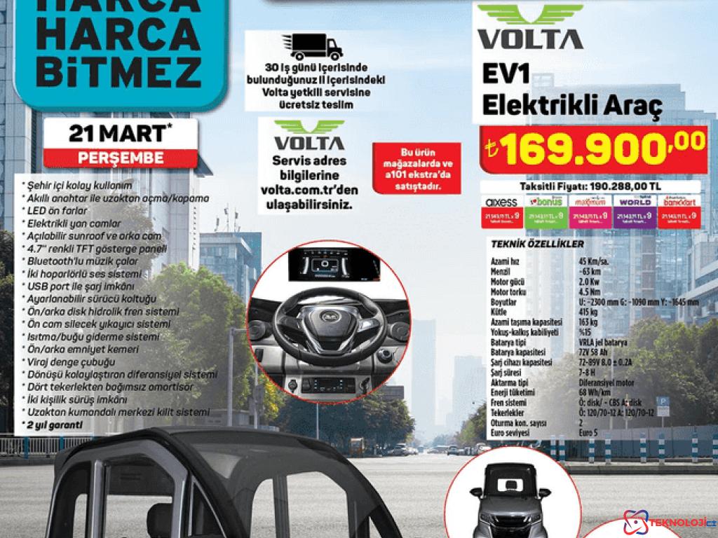 A101, elektrikli araç satıyor! İşte fiyatı ve özellikleri