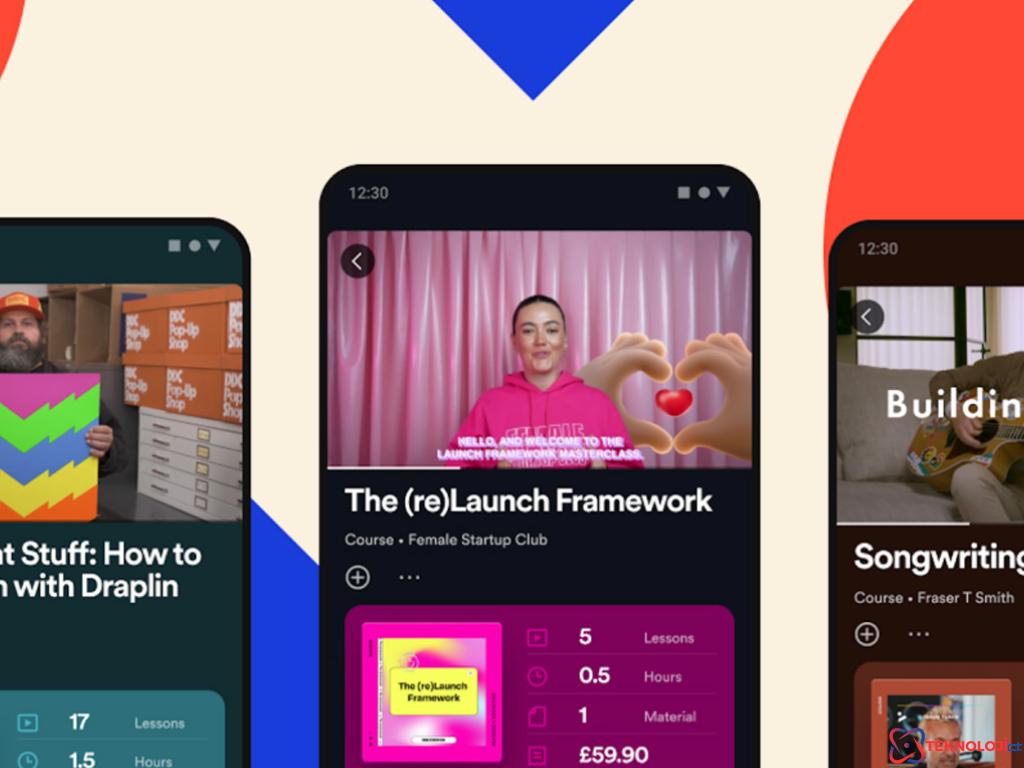 Spotify’da artık çevrimiçi kurslar da olacak