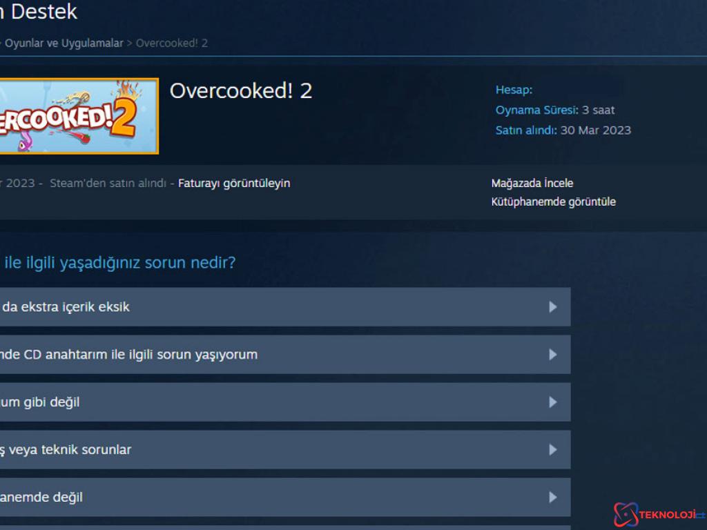 Steam oyun iade etme nasıl yapılır?