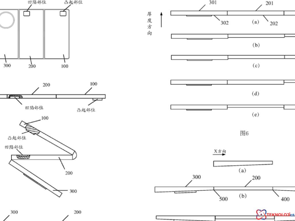 Üçe katlanabilen telefon geliyor!