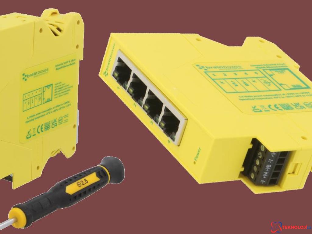 TME’deki Brainbox’lardan yeni gigabit ethernet anahtarı!