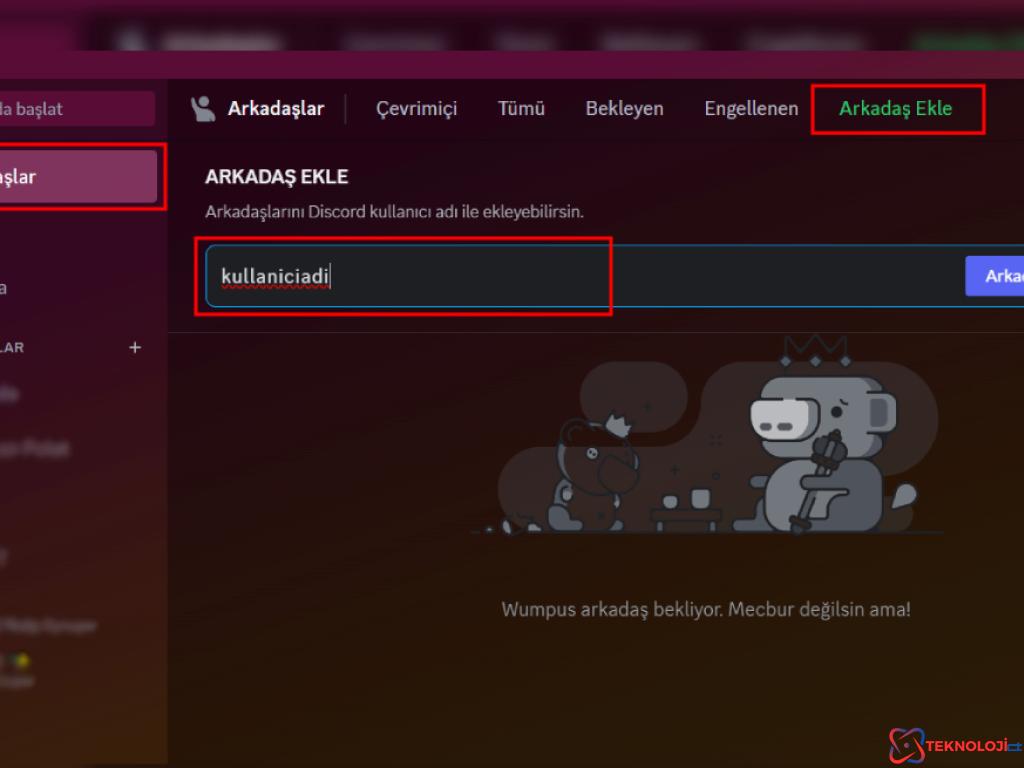 Discord Arkadaşlık İsteği Kabul Etme