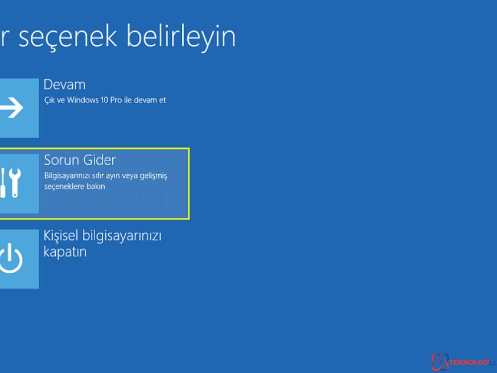 Bilgisayarınız Düzgün Başlatılamadı Hatası ve Çözüm Yolları