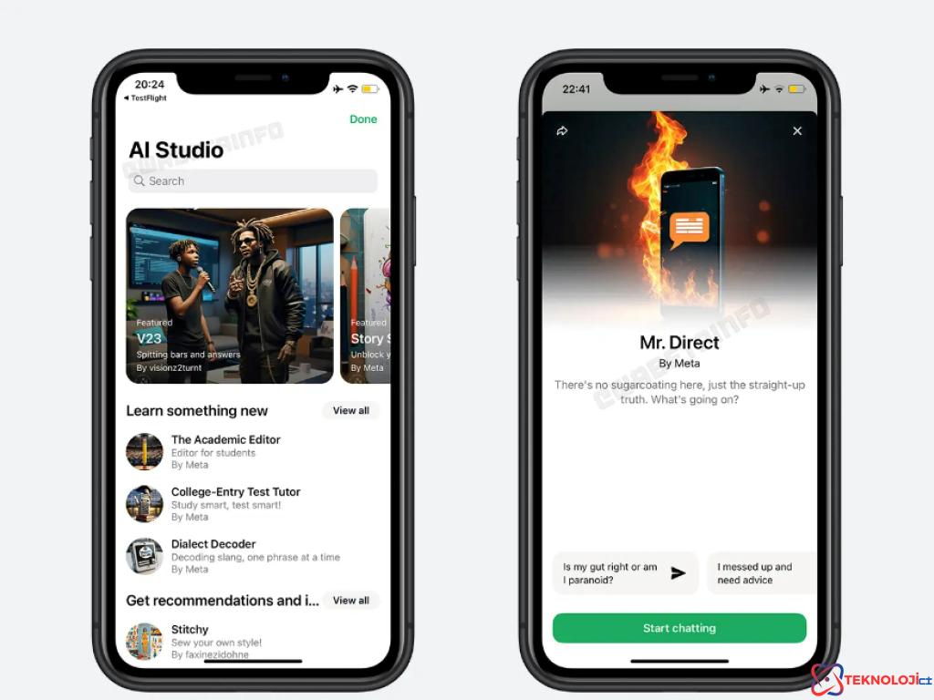 WhatsApp Yeni Beta Sürümünde AI Studio’yu Kullanıma Sunuyor!