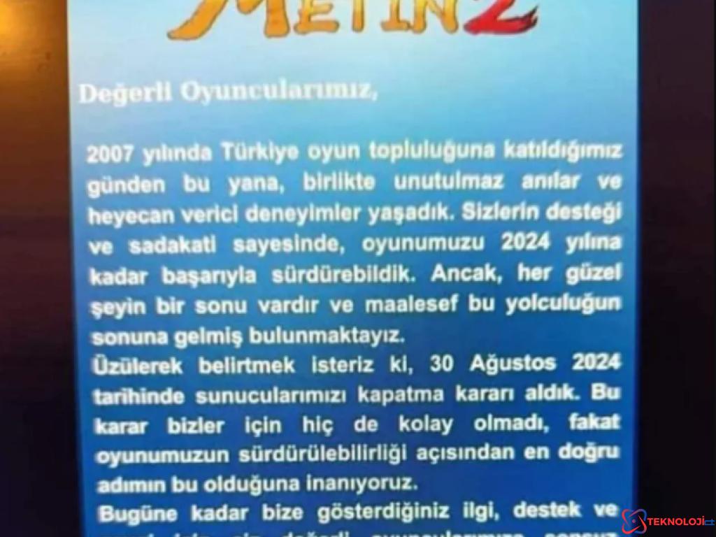 Anılarımızı da beraberinde götürüyor: Metin2, oyunculara veda ediyor!