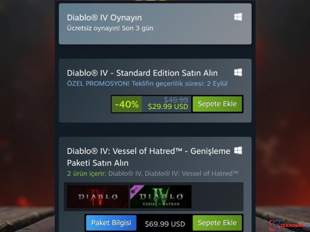 Diablo IV Steam İndirimi: Cehenneme Hoş Geldiniz!