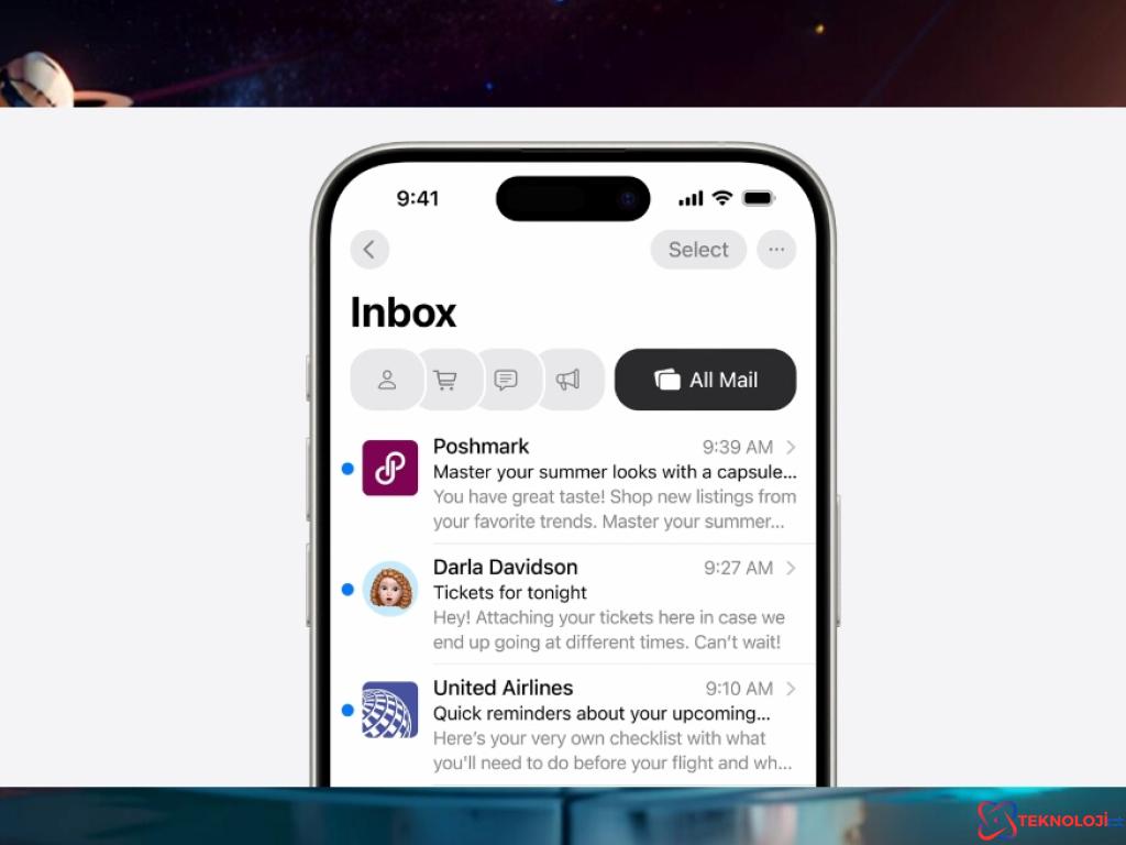 iOS 18 ile Apple Mail Uygulamasına Gelen 7 Yeni Özellik