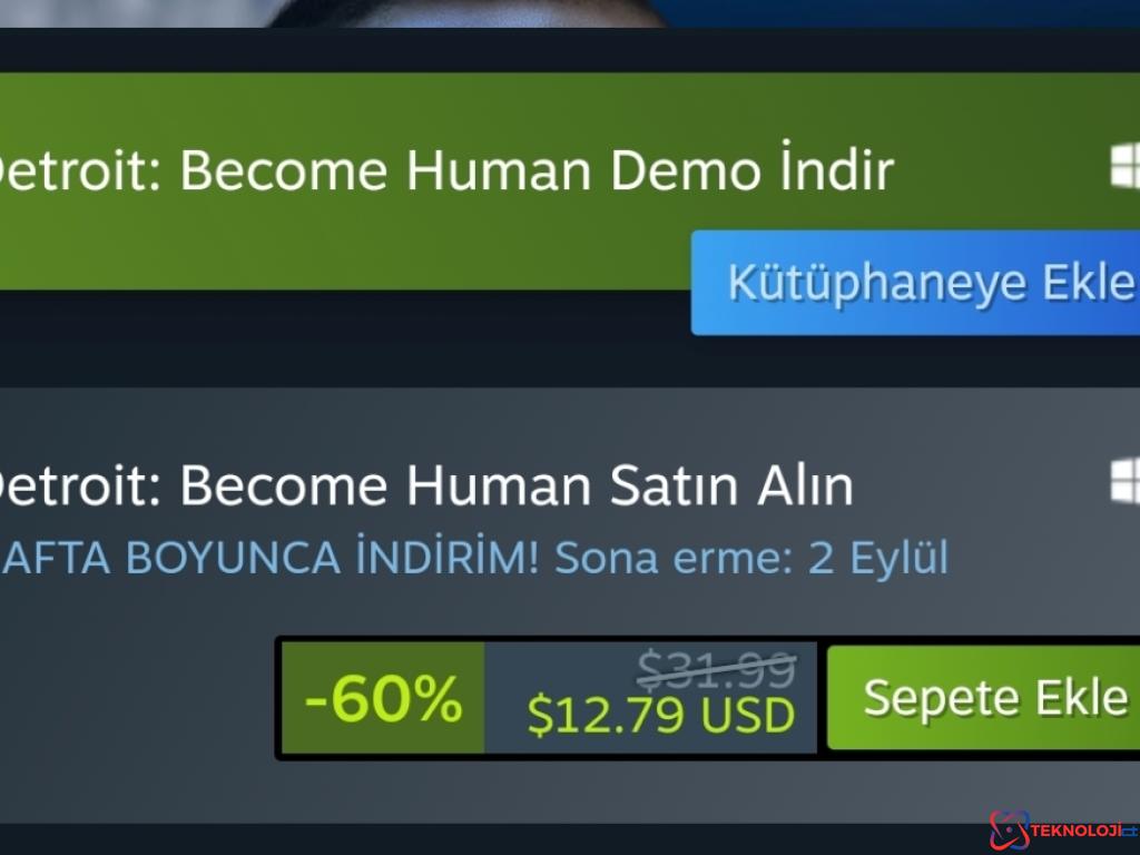 Yapay Zeka Oyunu Detroit: Become Human Steam'de Dev İndirimde!