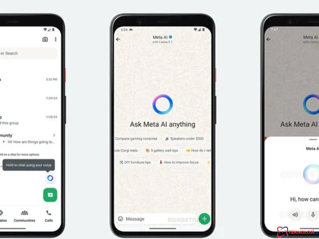 WhatsApp, Meta AI ile Yapay Zeka Destekli Sesli Sohbet Modu Üzerinde Çalışıyor