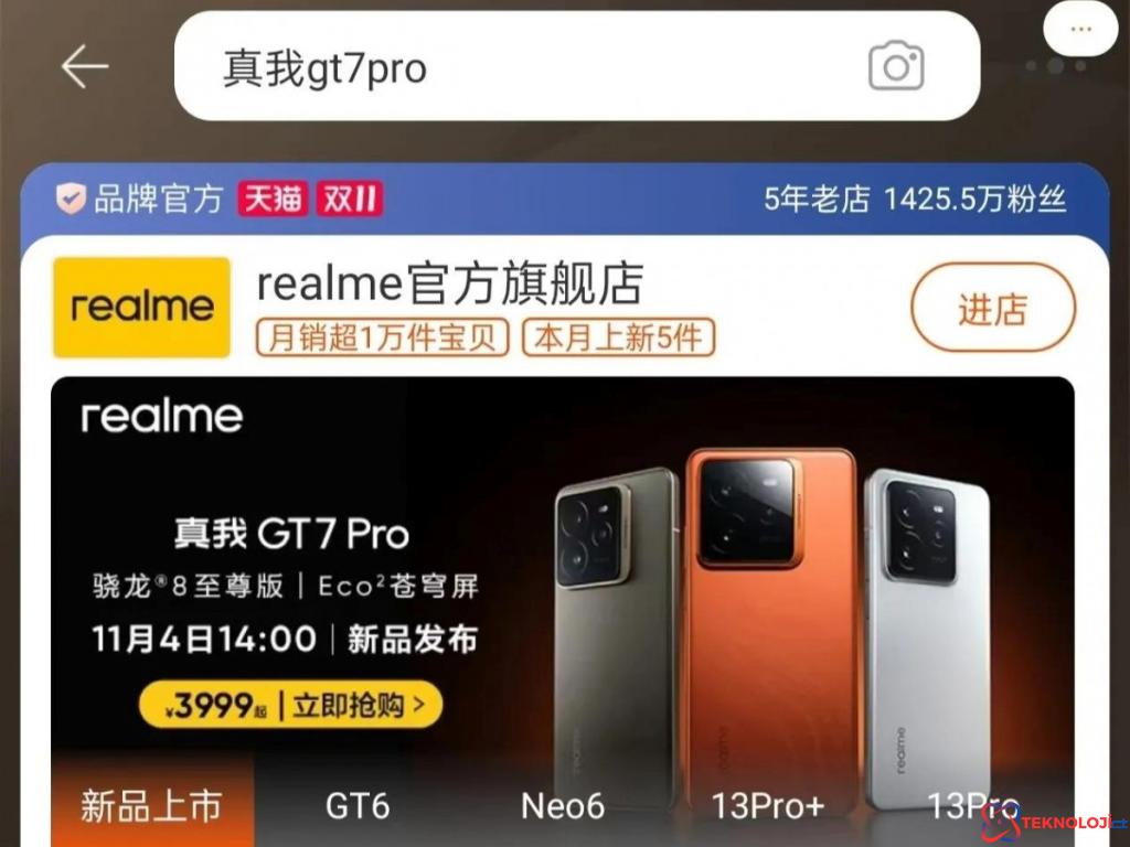 Realme GT7 Pro: Heyecanla Beklenen Canavarın Fiyatı Belli Oldu!