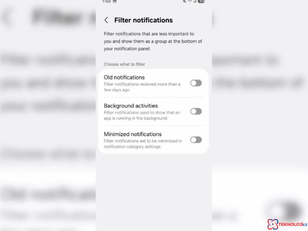 One UI 7 ile Gelen Yeniliklerden Birisi: Bildirim Filtreleri