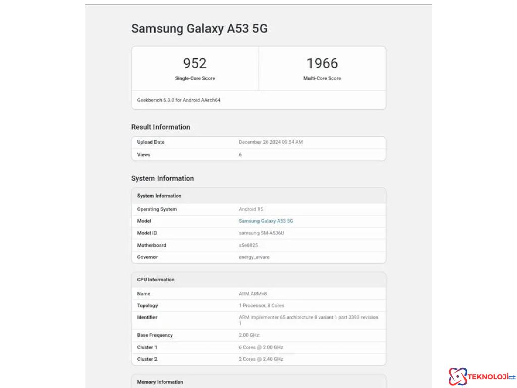 Galaxy A53 5G'ye One UI 7 Güncellemesi Geliyor!