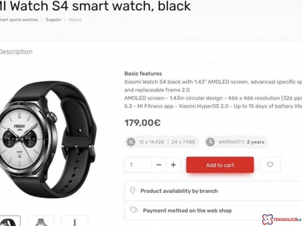 Xiaomi, Akıllı Saat Pazarında Yeni Bir Oyuncu: Xiaomi Watch S4