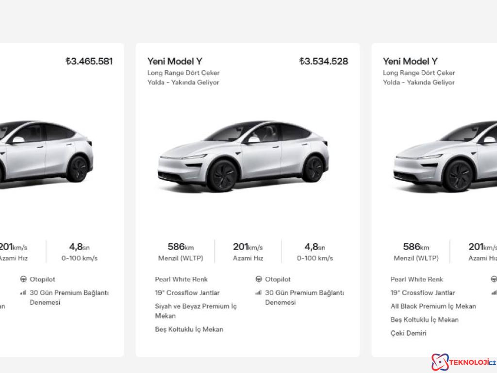 Tesla'nın Yenilenen Model Y'si Türkiye'de!